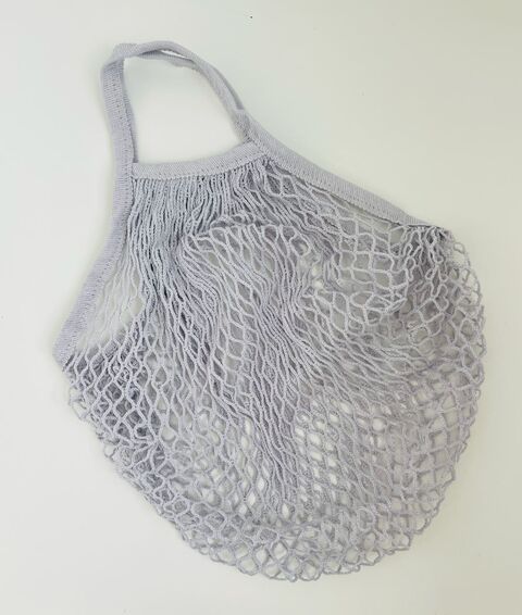 Light gray string bag