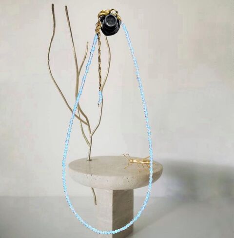 Чокер з дрібного місячного каміння