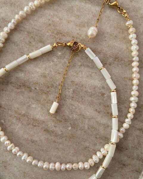 Чокер з перламутру