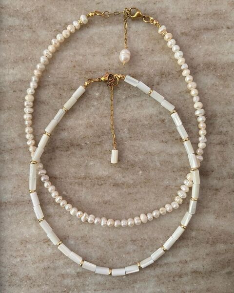 Чокер з перламутру