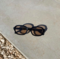 Black glasses FONIX with brown lenses