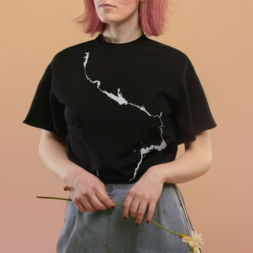 Чорна футболка "Дніпро 1" (без назв міст)