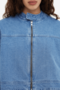 Light blue denim bomber jacket