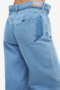 Light blue jeans with an elastic waist
