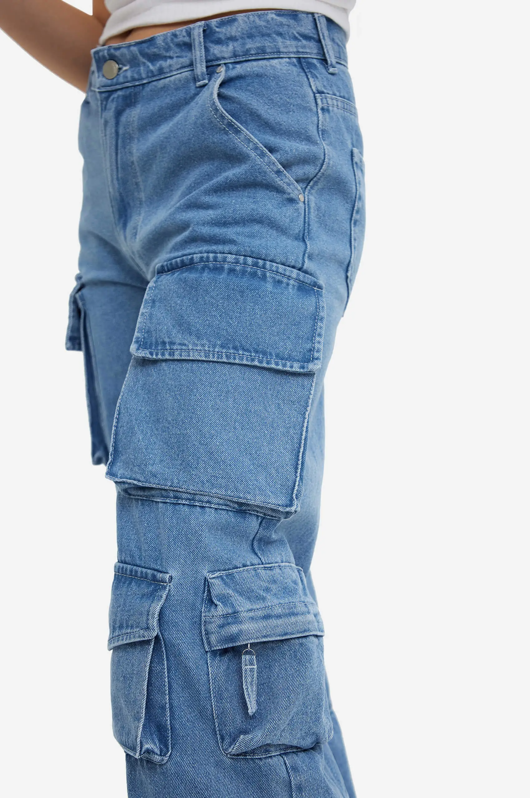 Light blue cargo jeans by Match Denim