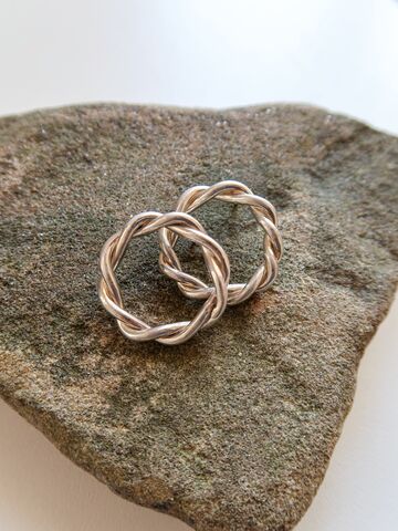 Сережки Плетене Коло