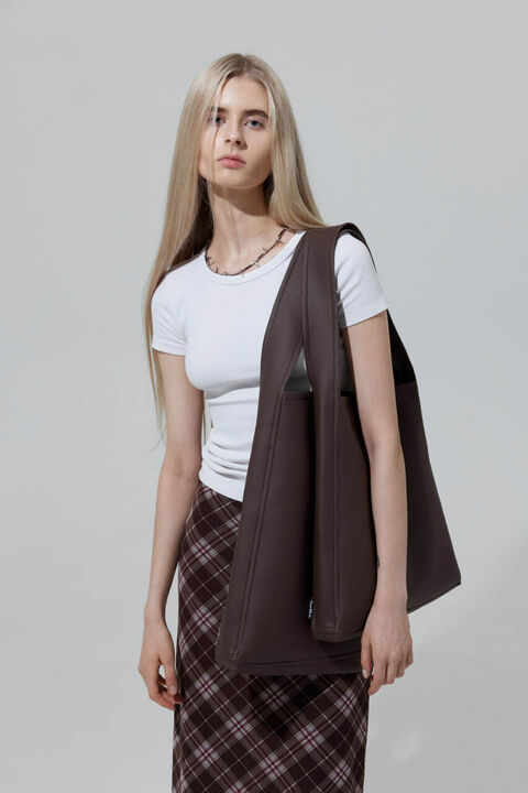 Коричневий шопер Triangle Mini