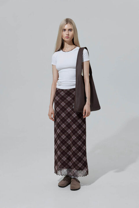 Коричневий шопер Triangle Mini