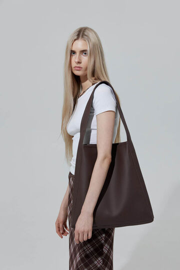 Коричневий шопер Triangle Mini