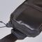 Black belt bag with translucent pocket