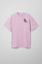 Розовая оверсайз футболка Rose Bird x Nataliya Silver