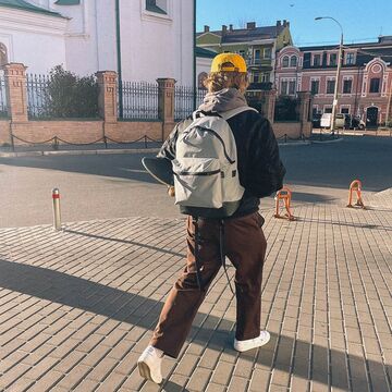 Backpack "90210" Light gray