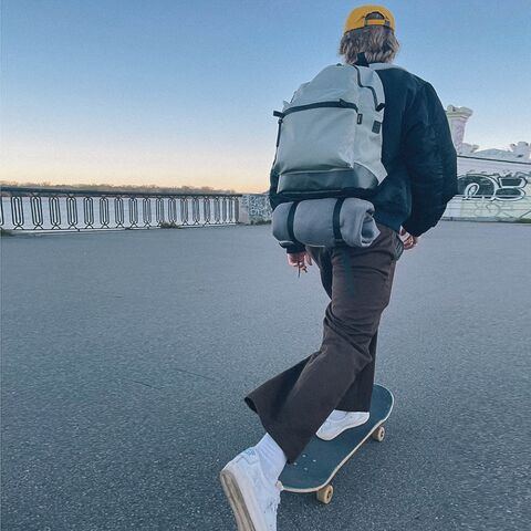 Backpack "90210" Light gray