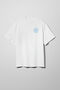 White oversized T-shirt ARSC with blue logo