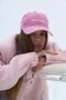 Pink cap made of washed denim Smartass