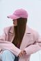 Pink cap made of washed denim Smartass