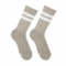 Socks Gray Melange Essential with white stripes