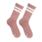 Socks Red Melange Essential with white stripes