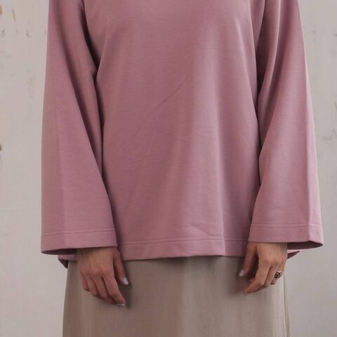 Рожевий світшот Oval Neck