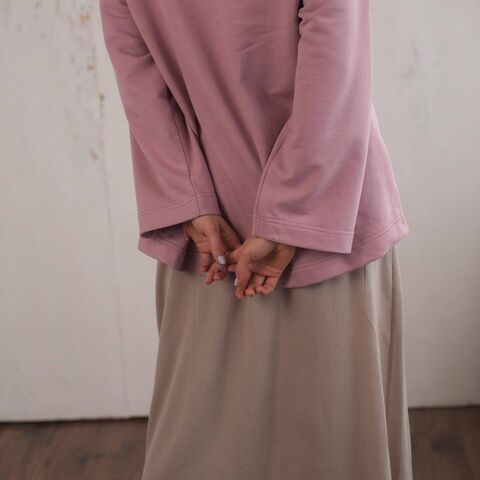 Рожевий світшот Oval Neck