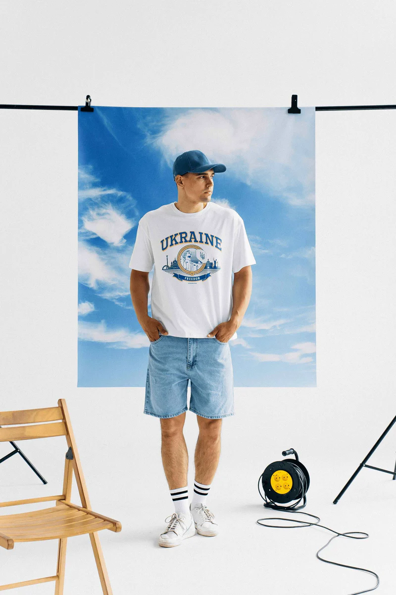 Light blue denim shorts