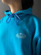 Blue hoodie Dice Logo