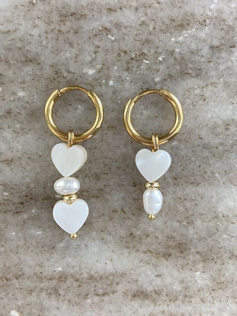 Сережки з серцями