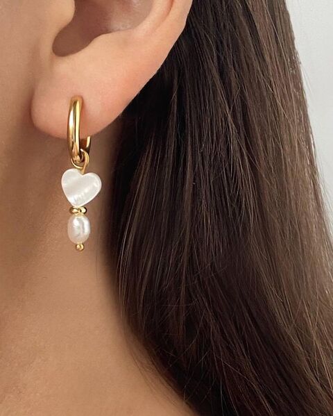 Сережки з серцями