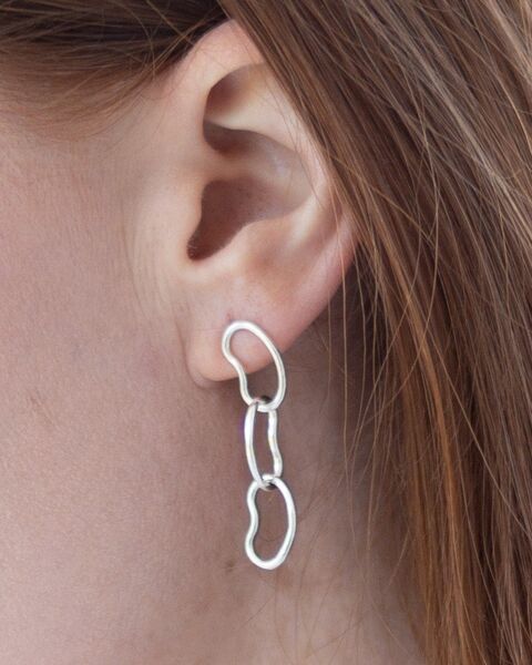 Серьги Фасоль (асимметричные)