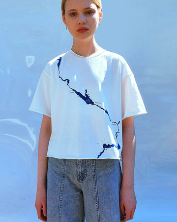 Біла футболка "Дніпро" (з назвами міст)