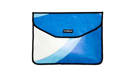 Blue with a white stripe cover for a laptop Piban 13