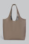 Light brown shopper made of eco-leather