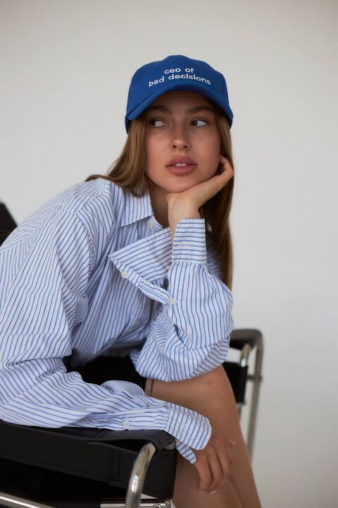 Синяя кепка Ceo of bad decisions