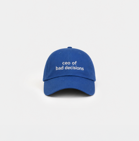 Blue cap Ceo of bad decisions