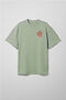 Olive oversized t-shirt ARSC with red logo