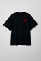 Black oversized t-shirt ARSC with red logo