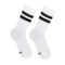 Socks White Essential with black stripes