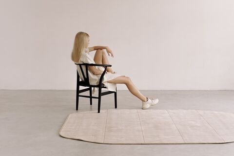 Oblique line notebook Rug