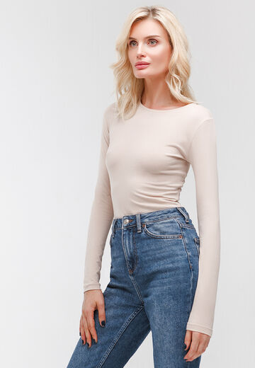 Бежевое боди Thursday