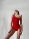 Red one-piece swimsuit Megan