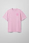 Светло-розовая оверсайз футболка ARSC с розовым лого