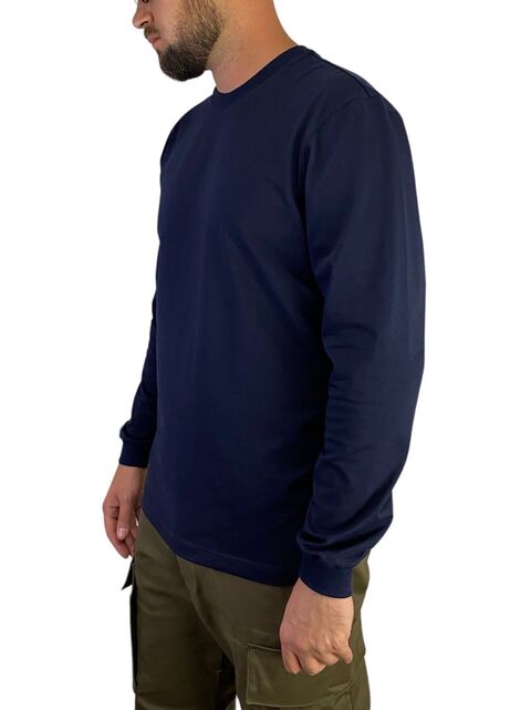 Темно-синий лонгслив