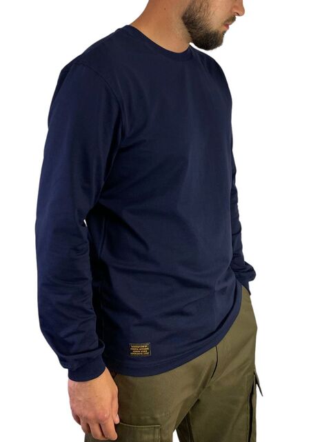 Темно-синий лонгслив