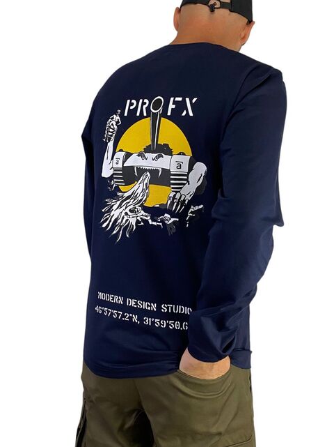 Темно-синий лонгслив