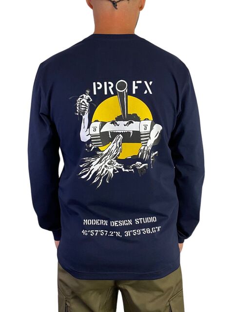 Темно-синий лонгслив