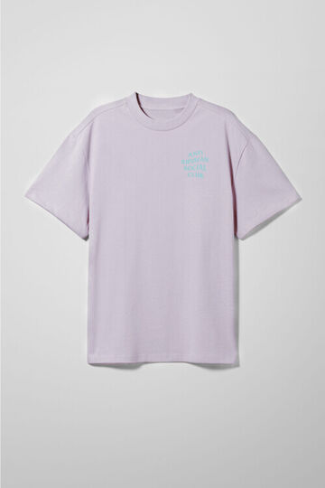 Бузкова оверсайз футболка ARSC з бірюзовим лого