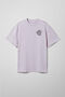 Lilac oversize t-shirt ARSC with black logo