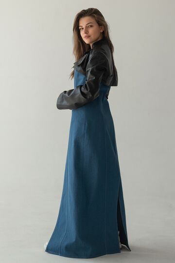 Blue denim dress