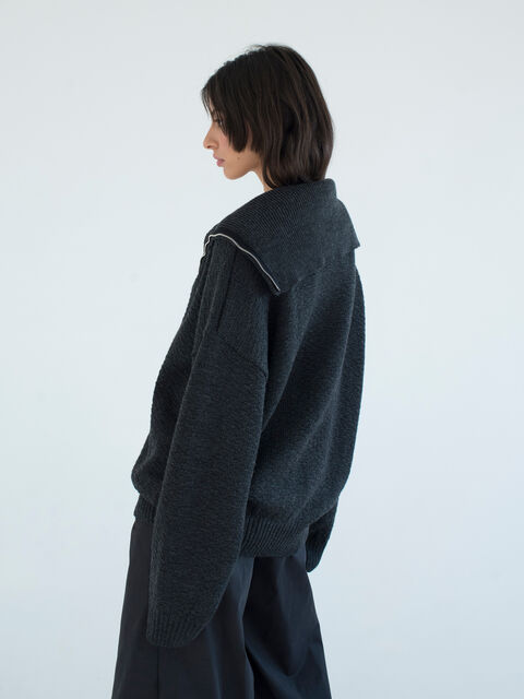 Grey sweater high neck
