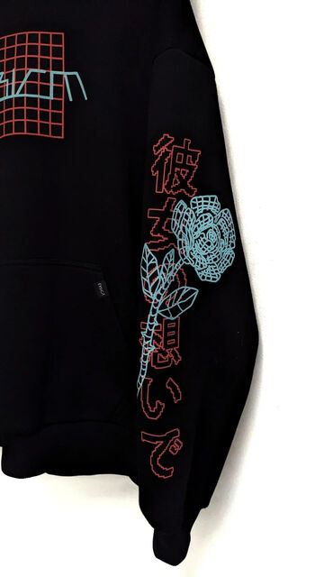 Black hoodie Magnetic Rose